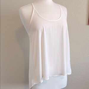 Lush White Relaxed Tank Top